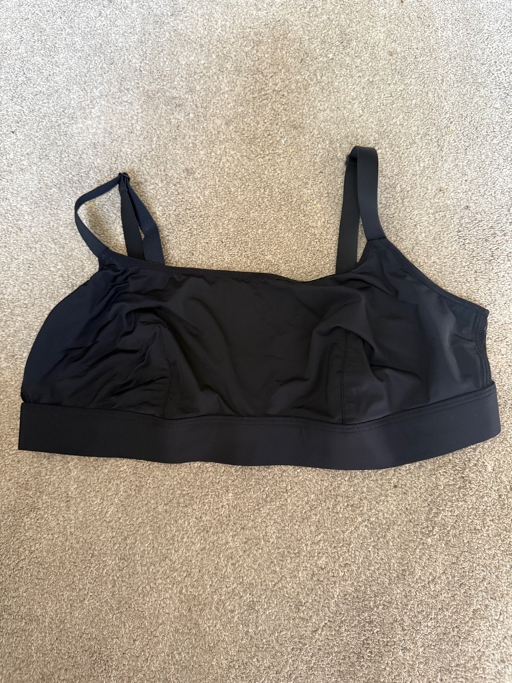Parade Black Scoop Neck Unlined Bralette Size XL